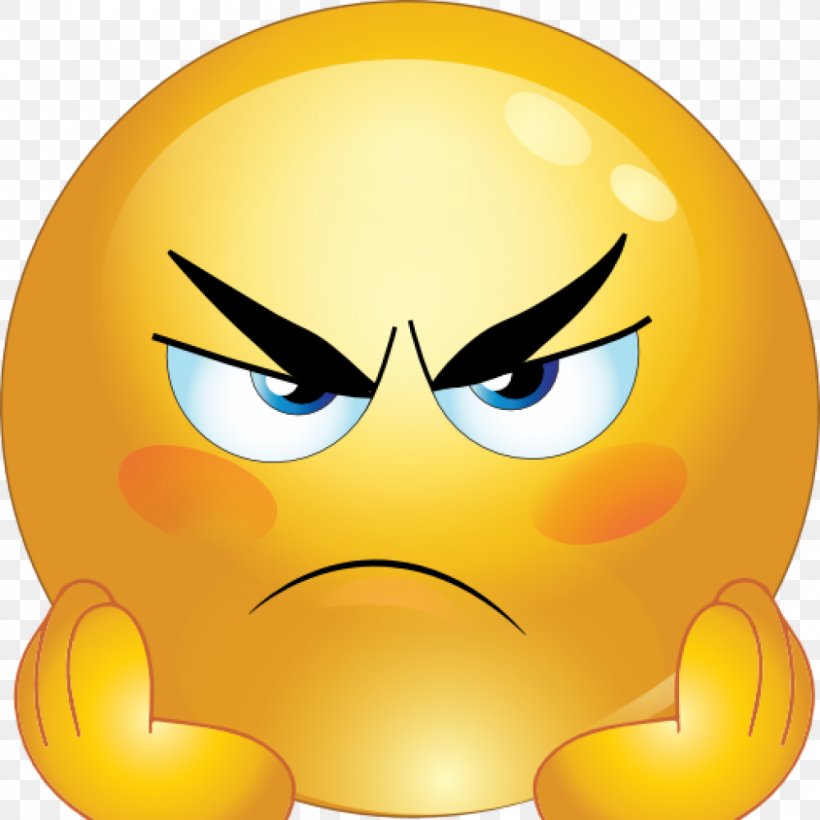 Smiley Emoticon Emoji Anger Clip Art, PNG, 1000x1000px, Smiley, Anger, Annoyance, Emoji, Emoticon Download Free