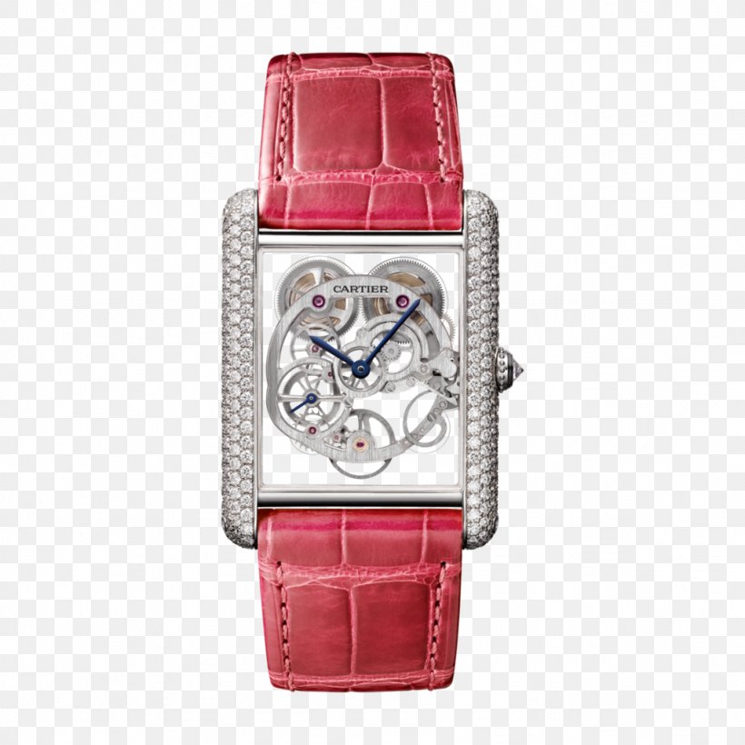 Watch Cartier Tank Sapphire Colored Gold, PNG, 1024x1024px, Watch, Brand, Cartier, Cartier Tank, Clock Download Free
