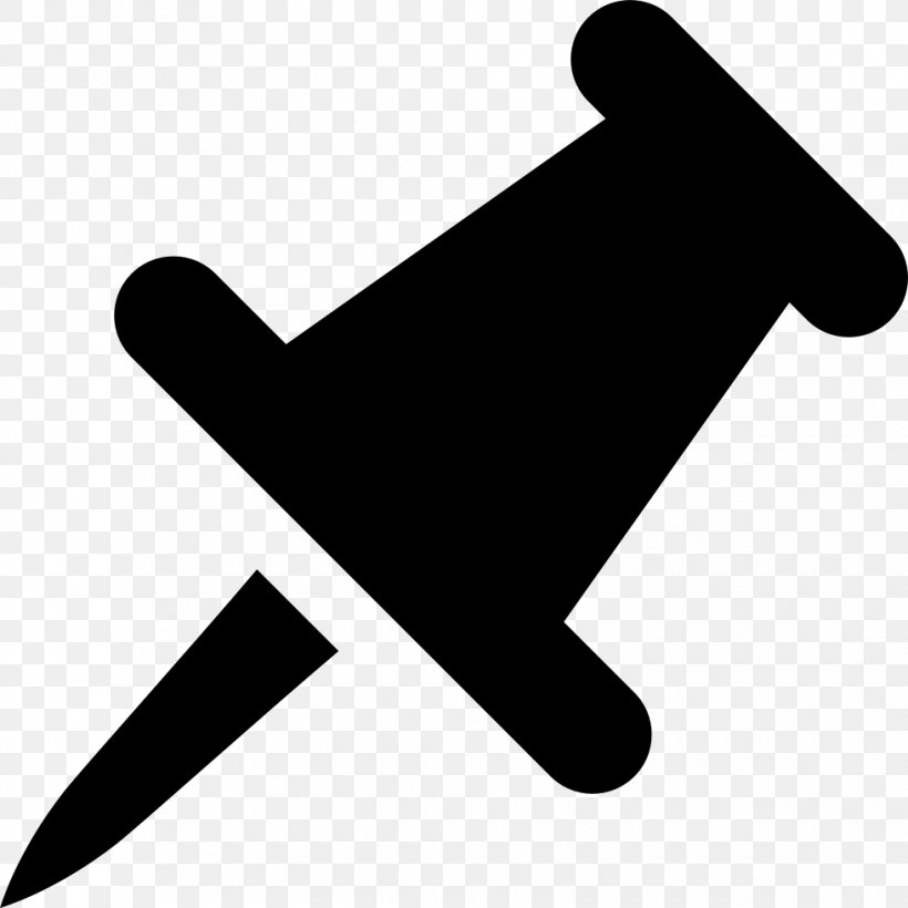 Drawing Pin Symbol Clip Art, PNG, 980x980px, Drawing Pin, Aircraft, Airplane, Black, Black And White Download Free