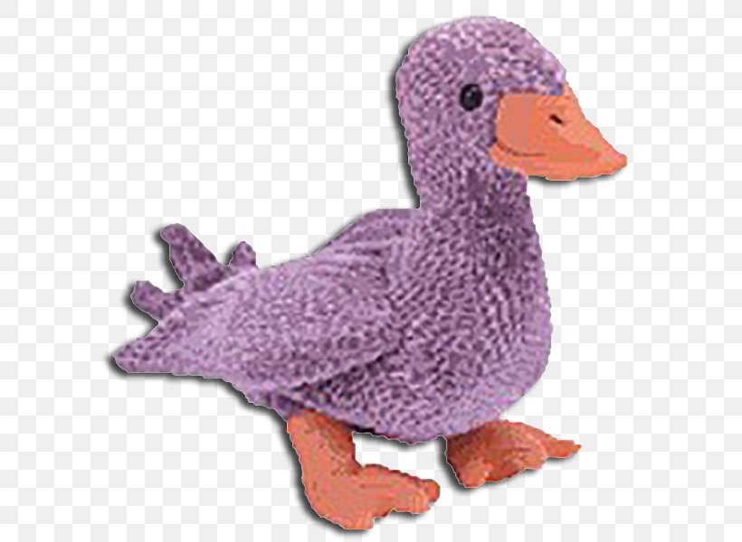 Duck Beanie Babies Ty Inc. Stuffed Animals & Cuddly Toys, PNG, 600x600px, Duck, Beak, Beanie, Beanie Babies, Bird Download Free
