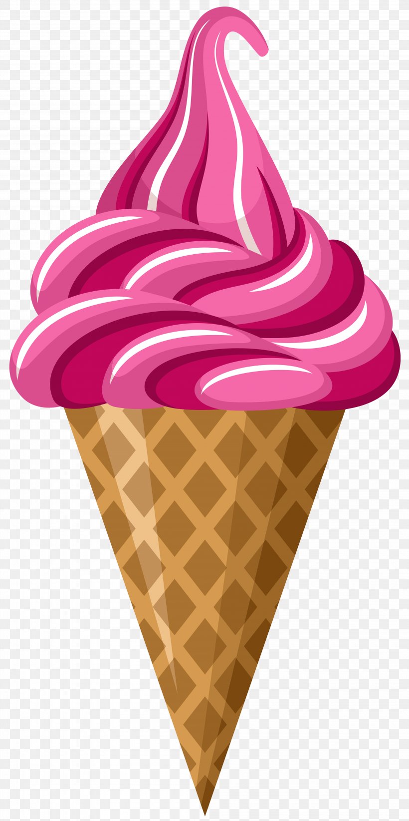 Ice Cream Cone Strawberry Ice Cream Clip Art, PNG, 3990x8000px, Ice Cream, Chocolate Ice Cream, Cream, Dairy Product, Dessert Download Free