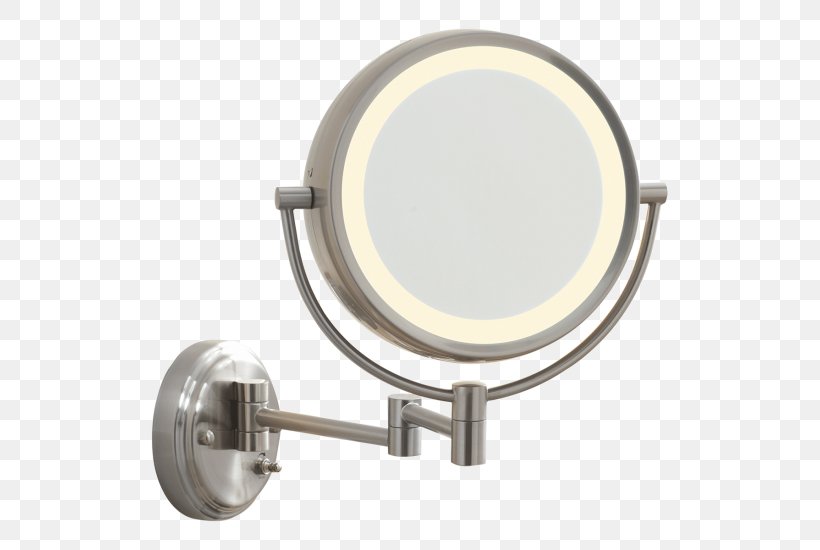 Light Hair Iron Conair Corporation Brushed Metal Mirror, PNG, 550x550px, Light, Bathroom, Beauty, Brushed Metal, Conair Corporation Download Free