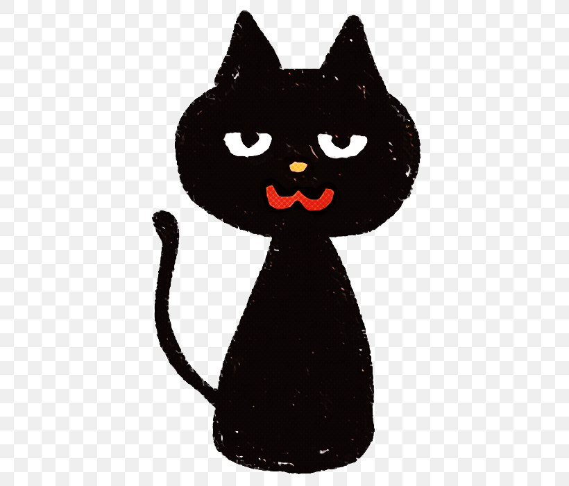 Cat Black Cat Small To Medium-sized Cats Whiskers Cartoon, PNG, 420x700px, Cat, Black Cat, Cartoon, Small To Mediumsized Cats, Whiskers Download Free