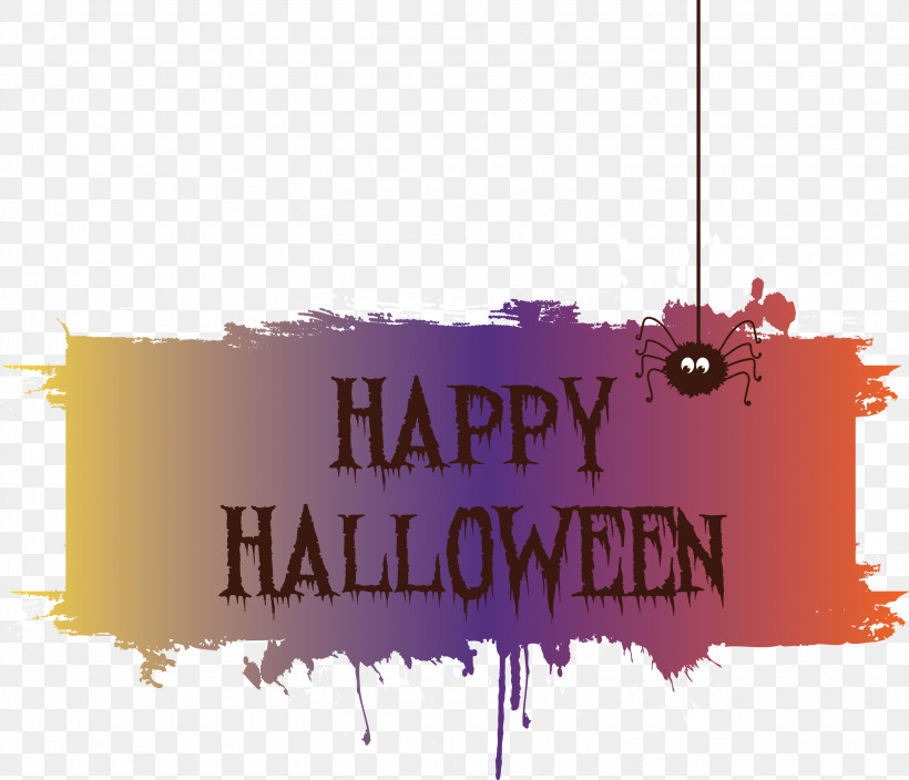 Happy Halloween, PNG, 3000x2577px, Happy Halloween, Banner, Logo, M, Text Download Free
