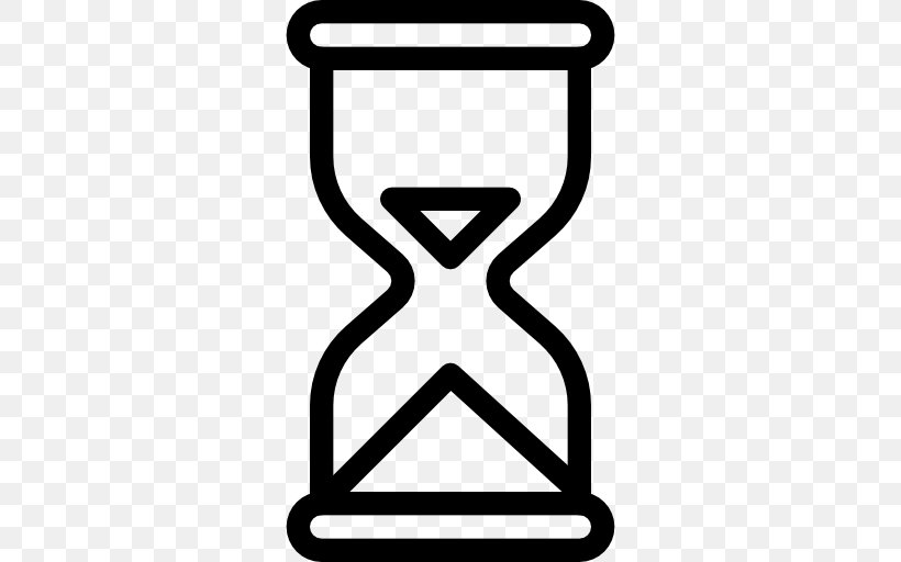 Hourglass Time, PNG, 512x512px, Hourglass, Area, Black And White, Clock, Cursor Download Free