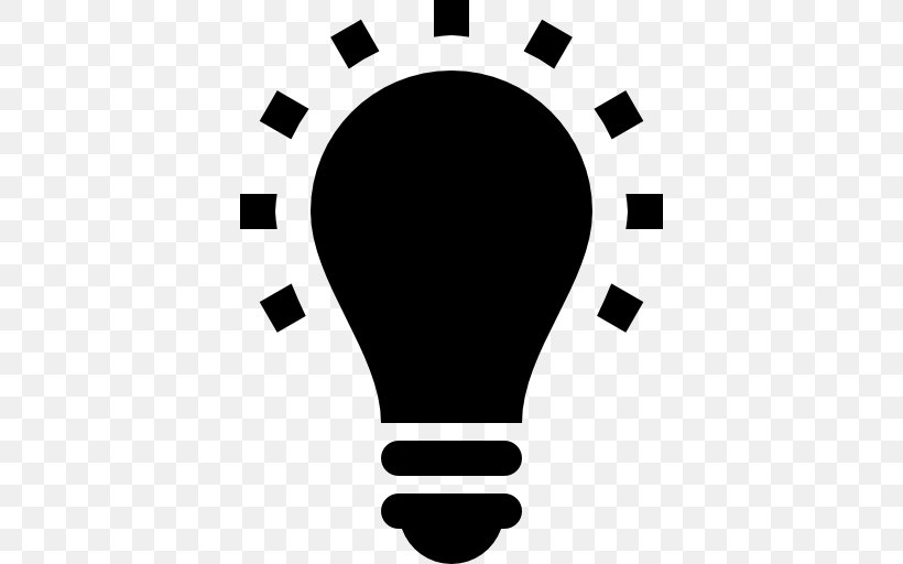 Incandescent Light Bulb Lamp, PNG, 512x512px, Light, Black, Black And White, Brand, Incandescent Light Bulb Download Free