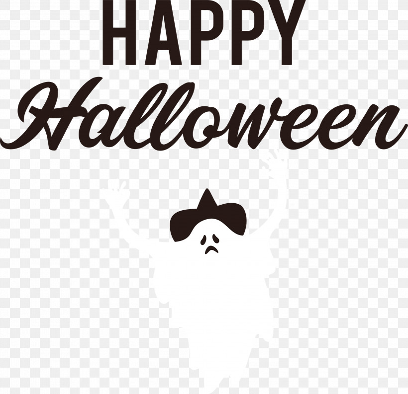 Logo Black And White Line Meter Black, PNG, 3000x2903px, Happy Halloween, Biology, Black, Black And White, Geometry Download Free