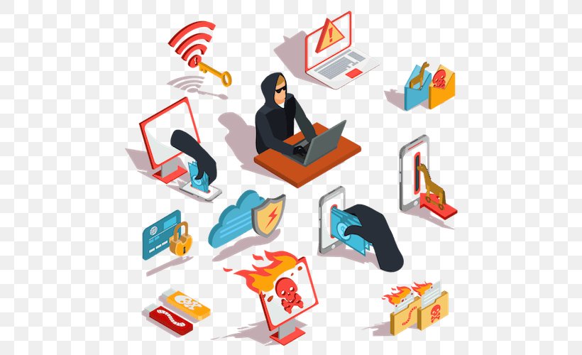 Computer Security Vector Graphics Security Hacker Clip Art, PNG, 500x500px, Computer Security, Area, Brand, Business, Communication Download Free