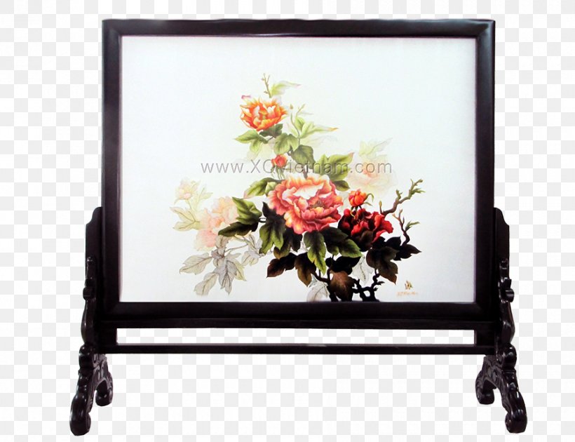 Floral Design Painting Picture Frames Landscape Flower, PNG, 900x692px, Floral Design, Artificial Flower, Cut Flowers, Embroidery, Feng Shui Download Free