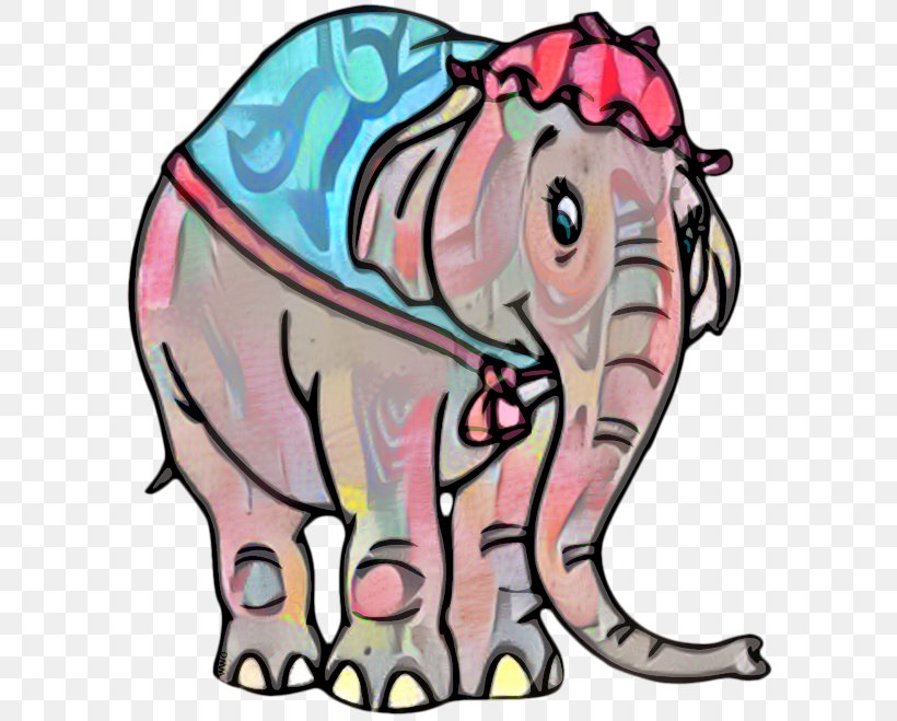 Indian Elephant African Elephant Clip Art Illustration, PNG, 596x659px, Indian Elephant, African Elephant, Animal, Animal Figure, Cartoon Download Free