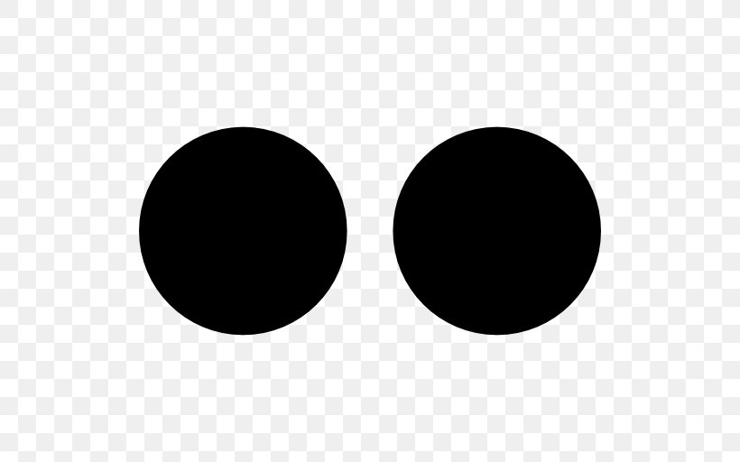 Two Dots Flickr, PNG, 512x512px, Two Dots, Black, Black And White, Dots, Flickr Download Free