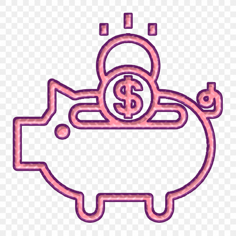 Piggy Bank Icon Payment Icon Save Icon, PNG, 1090x1090px, Piggy Bank Icon, Payment Icon, Pink, Save Icon, Sticker Download Free