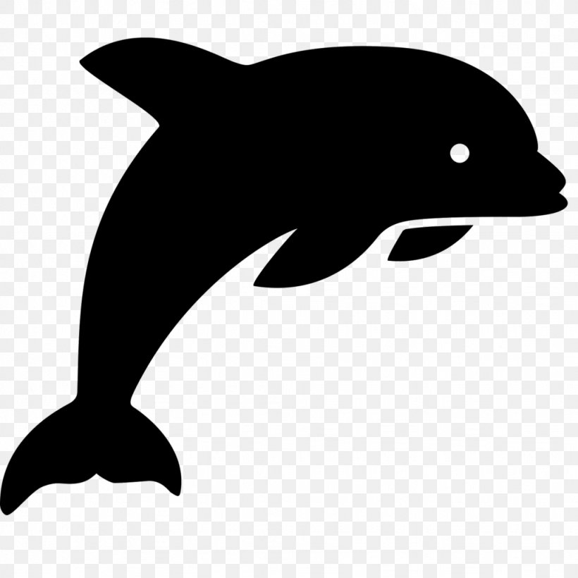 Porpoise Common Bottlenose Dolphin, PNG, 1024x1024px, Porpoise, Beak, Black, Black And White, Cetacea Download Free