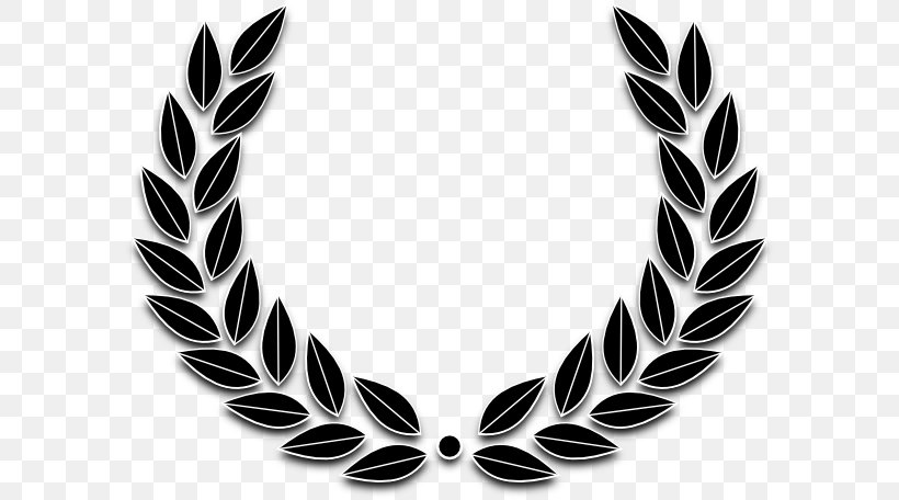 Laurel Wreath T-shirt Clip Art Olive Wreath Bay Laurel, PNG, 600x456px, Laurel Wreath, Bay Laurel, Black And White, Body Jewelry, Crown Download Free