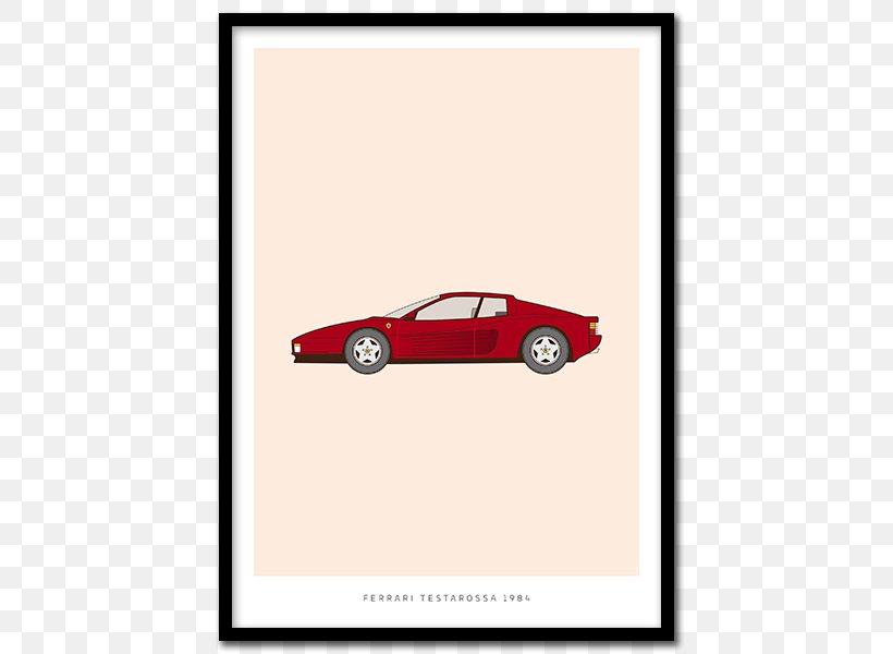 Car Ferrari Testarossa Citroën Poster, PNG, 600x600px, Car, Automotive Design, Brand, Citroen, Ferrari Download Free