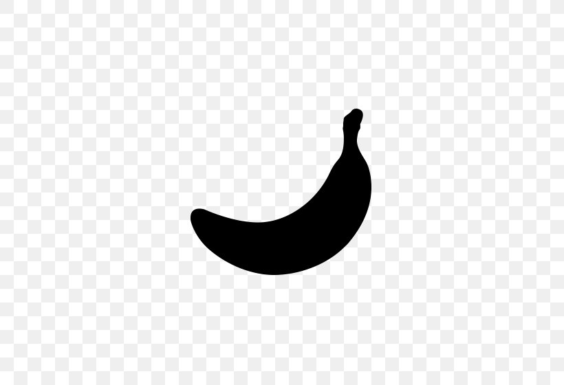 Desktop Wallpaper Banana Clip Art, PNG, 560x560px, Banana, Black, Black And White, Crescent, Food Download Free