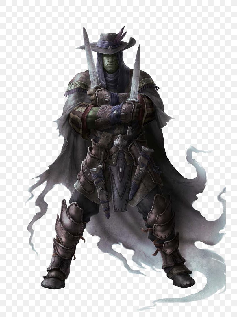 Dungeons & Dragons Pathfinder Roleplaying Game D20 System Half-orc Rogue, PNG, 743x1098px, Dungeons Dragons, Action Figure, Armour, Assassin, Barbarian Download Free