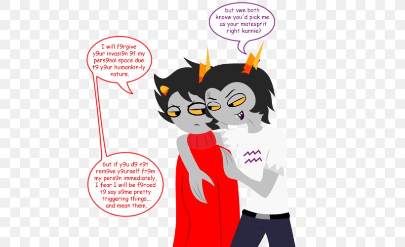 Cat Homestuck Internet Troll Zahhak Image, PNG, 500x500px, Watercolor, Cartoon, Flower, Frame, Heart Download Free