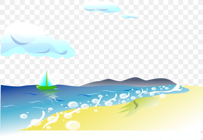 Beach Euclidean Vector Adobe Illustrator, PNG, 1560x1080px, Beach, Aqua, Azure, Backpack, Blue Download Free