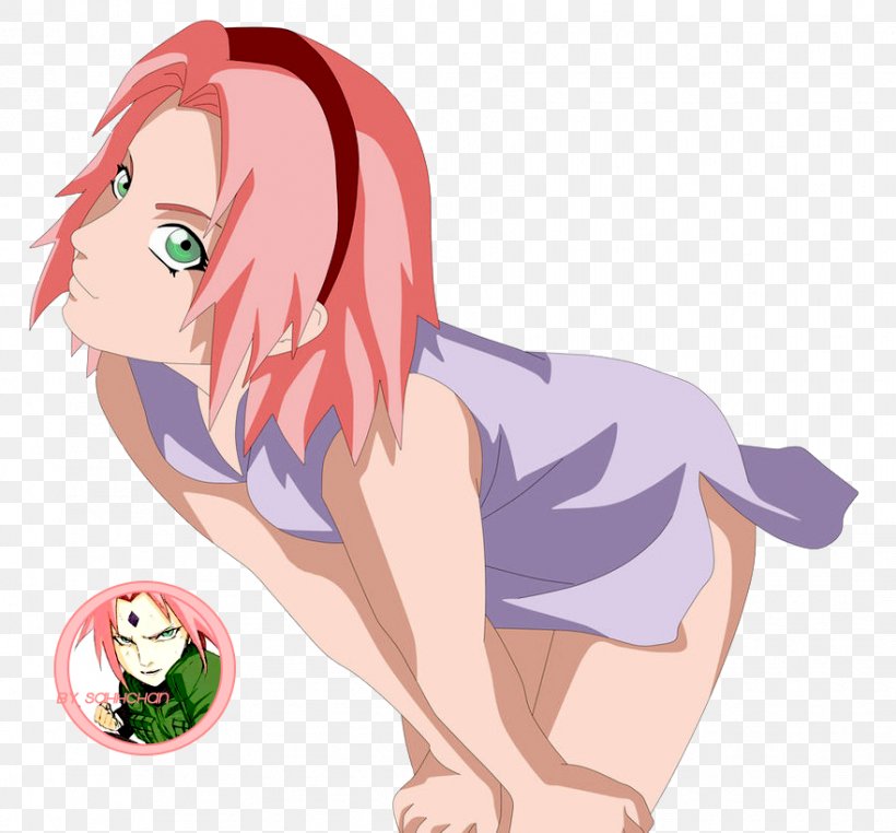 Sakura Haruno Cherry Blossom Naruto Ino Yamanaka, PNG, 881x819px, Watercolor, Cartoon, Flower, Frame, Heart Download Free