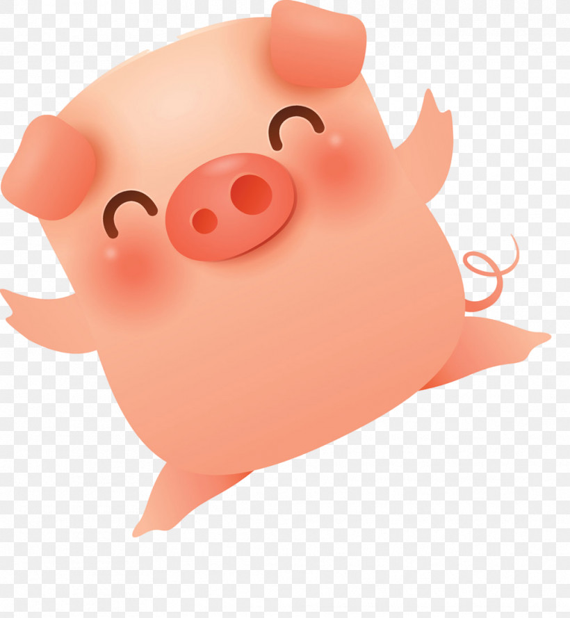Cute Pig, PNG, 1014x1100px, Cute Pig, Animation, Cartoon, Livestock, Nose Download Free