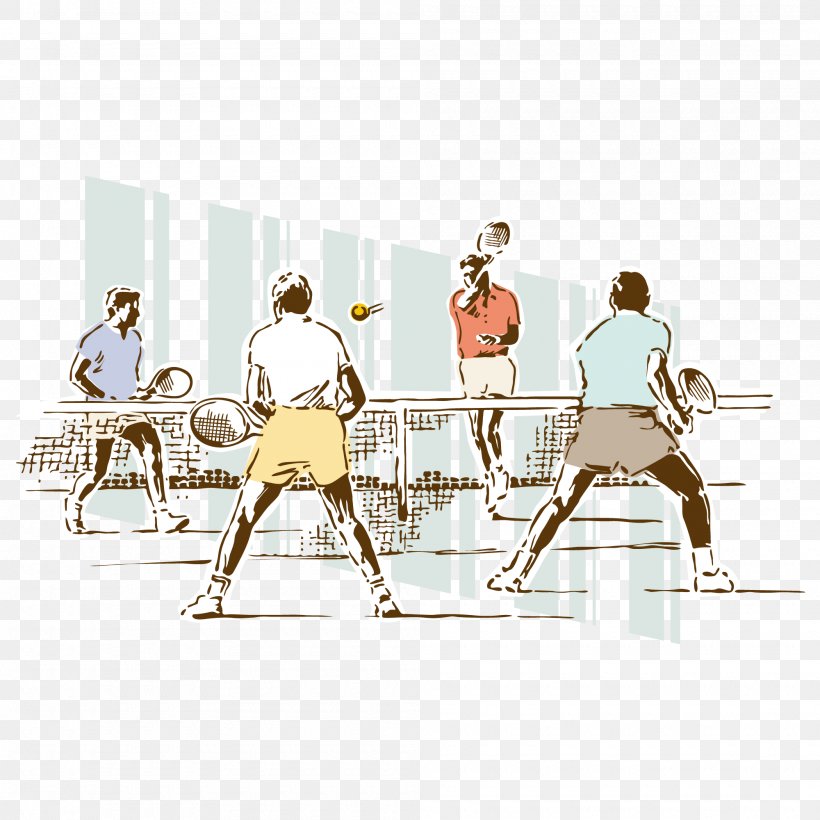 Tennis Sport Ball Game, PNG, 2000x2000px, Tennis, Art, Athlete, Badminton, Ball Download Free