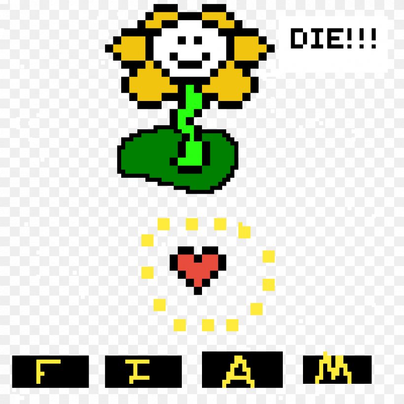 Undertale Flowey Pixel Art Image, PNG, 1200x1200px, Undertale, Art, Art Museum, Character, Drawing Download Free