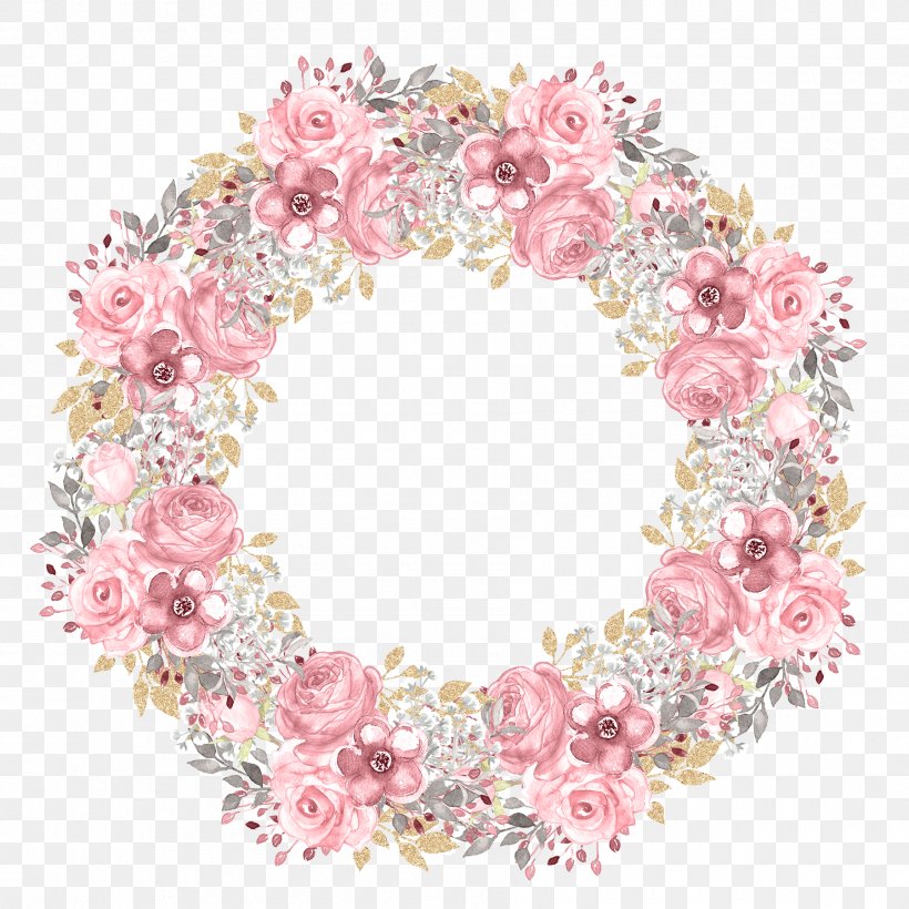 Watercolor Wreath Flower, PNG, 1800x1800px, Floral Design, Art, Cut Flowers, Drawing, Fashion Accessory Download Free