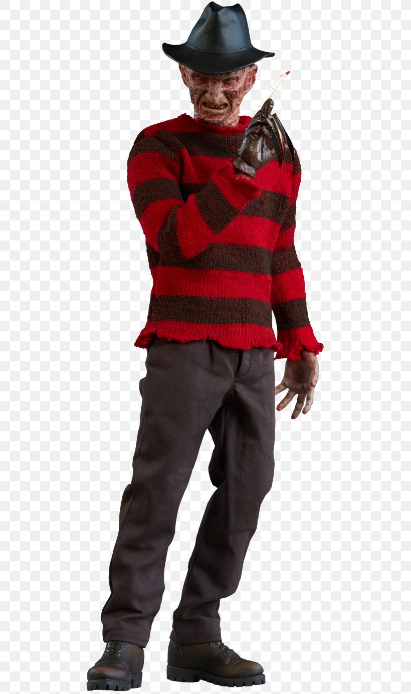 Freddy Krueger Jason Voorhees A Nightmare On Elm Street Action & Toy Figures Sideshow Collectibles, PNG, 480x1385px, Freddy Krueger, Action Toy Figures, Costume, Freddy Vs Jason, Headgear Download Free
