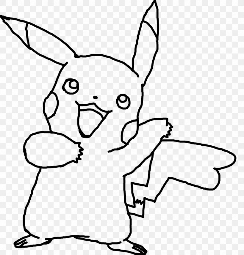 Pikachu Ash Ketchum Coloring Book Drawing Pokémon, PNG, 860x900px, Watercolor, Cartoon, Flower, Frame, Heart Download Free