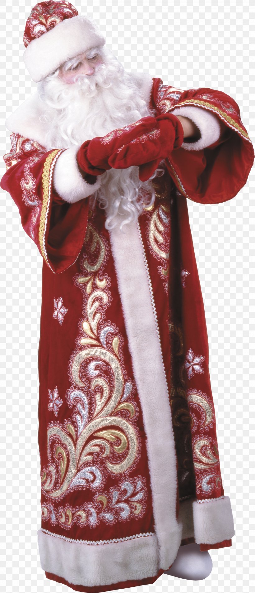 Santa Claus Snegurochka Ded Moroz Christmas Ornament Christmas Decoration, PNG, 2493x5784px, Santa Claus, Character, Christmas, Christmas Decoration, Christmas Ornament Download Free