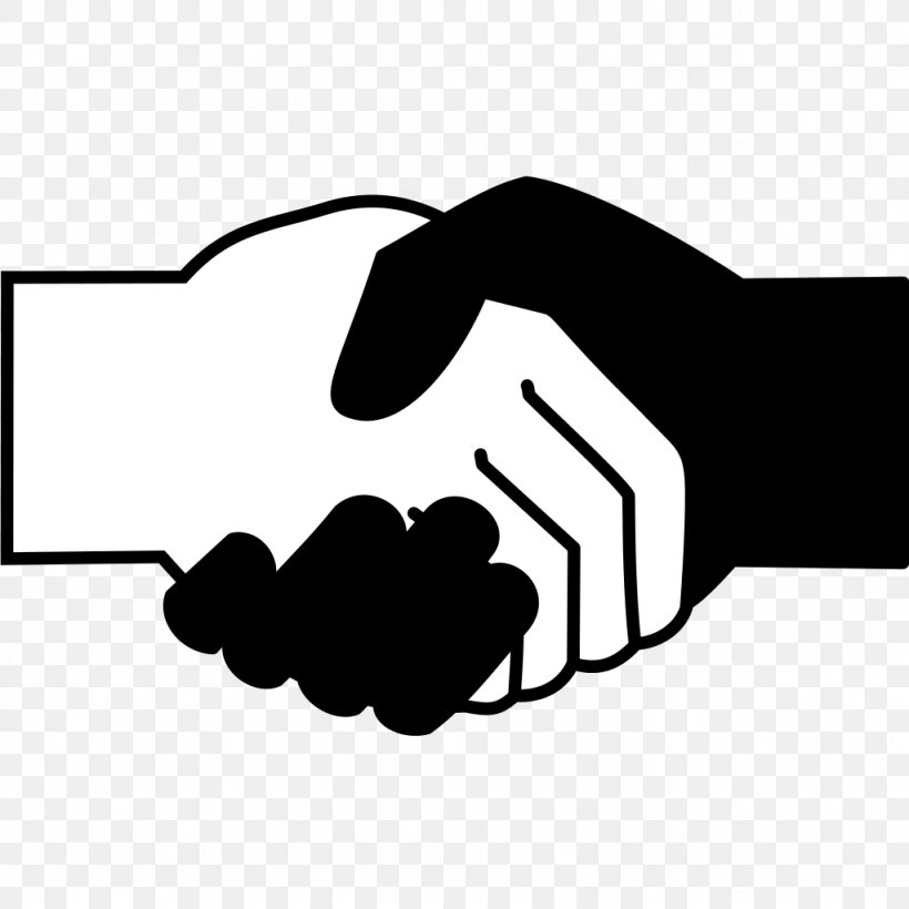 Handshake Black And White Clip Art, PNG, 1024x1024px, Handshake, Black, Black And White, Favicon, Finger Download Free