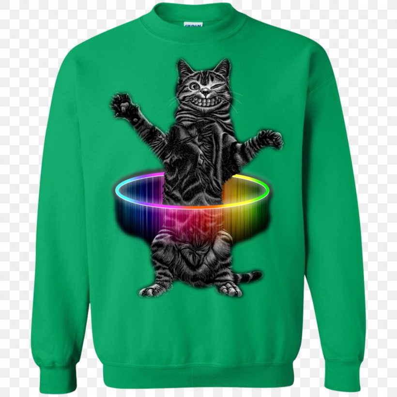 T-shirt Sweater Crew Neck Santa Claus Clothing, PNG, 1155x1155px, Tshirt, Bluza, Cat, Christmas, Christmas Jumper Download Free