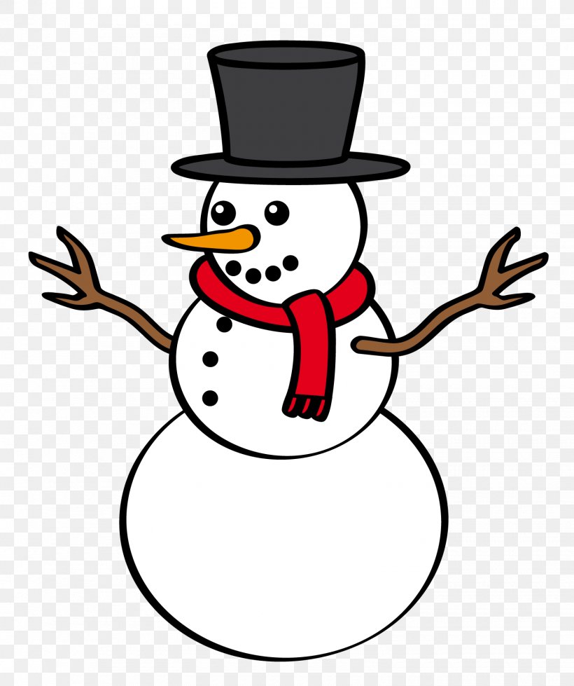 Frosty The Snowman Clip Art, PNG, 1520x1816px, Snowman, Artwork, Beak, Bird, Black And White Download Free