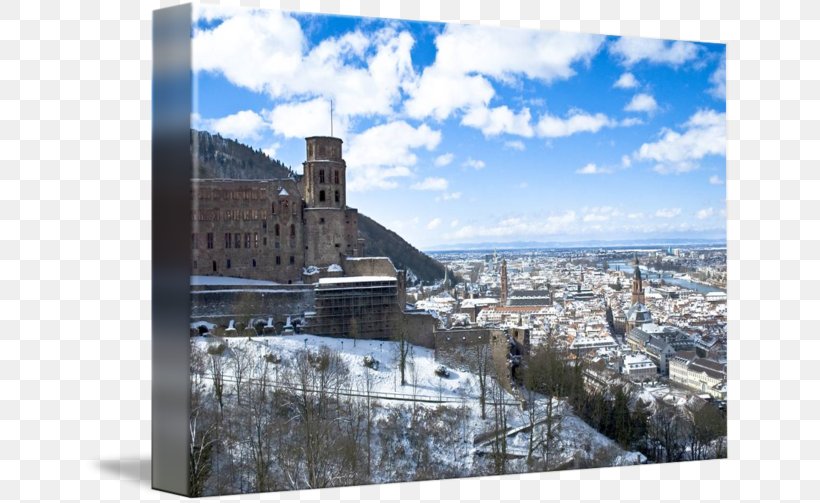 Heidelberg Castle Building Winter Imagekind Canvas, PNG, 650x503px, Heidelberg Castle, Art, Building, Canvas, Christmas Download Free