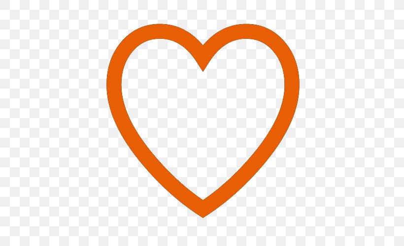 Line Clip Art, PNG, 500x500px, Heart, Area, Love, Orange, Symbol Download Free