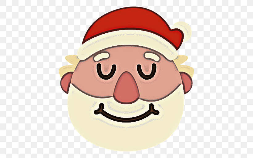 Santa Claus, PNG, 512x512px, Cartoon, Facial Expression, Moustache, Nose, Santa Claus Download Free