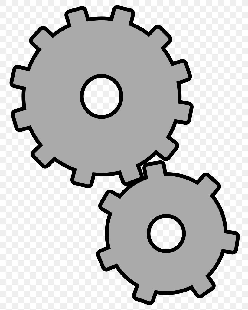 Sprocket Gear Clip Art, PNG, 776x1024px, Sprocket, Area, Art, Auto Part, Black And White Download Free