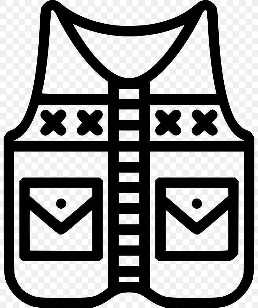 Vest Icon, PNG, 798x980px, Computer Font, Black, Black And White, Fashion, Fishing Download Free