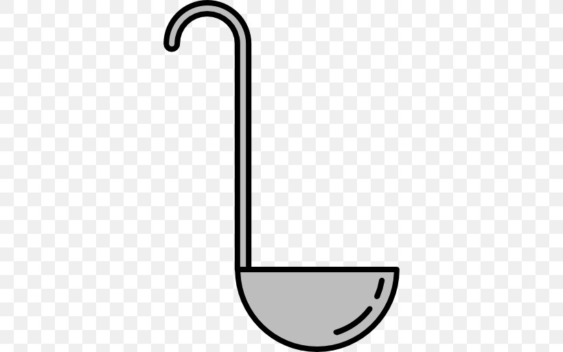 Ladle Kitchen Utensil Soup Spoon, PNG, 512x512px, Ladle, Area, Bathroom Accessory, Black And White, Body Jewelry Download Free
