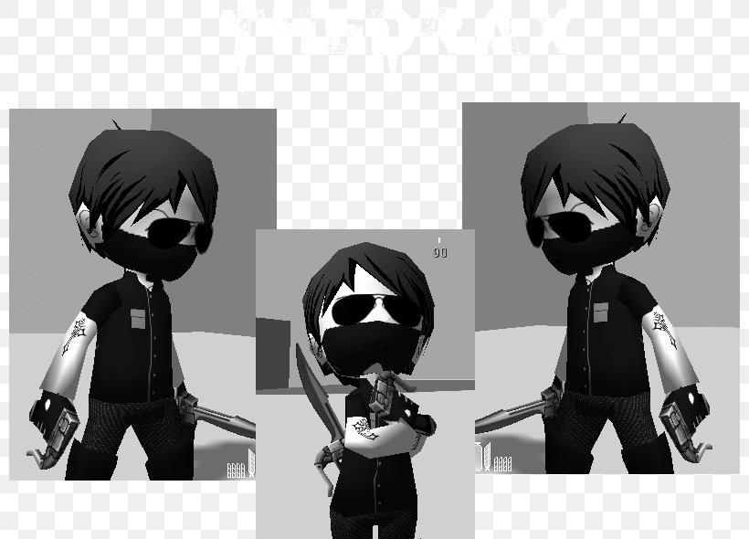 Skin Attack On Titan Thug Life Hair Game, PNG, 800x590px, Skin, Attack On Titan, Black, Black And White, Fictional Character Download Free