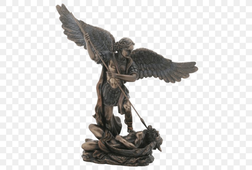 St. Michael Vanquishing Satan Archangel Devil Quis Ut Deus?, PNG, 555x555px, Michael, Angel, Archangel, Bronze, Bronze Sculpture Download Free