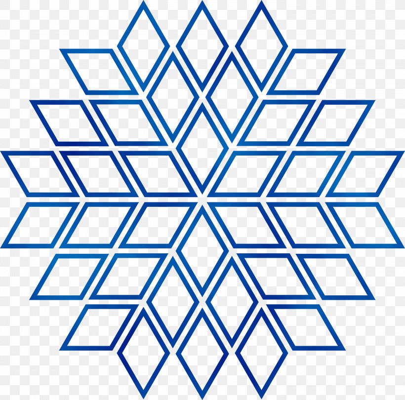 Blue Line Symmetry Pattern Electric Blue, PNG, 3000x2965px, Snowflake, Blue, Christmas, Circle, Electric Blue Download Free