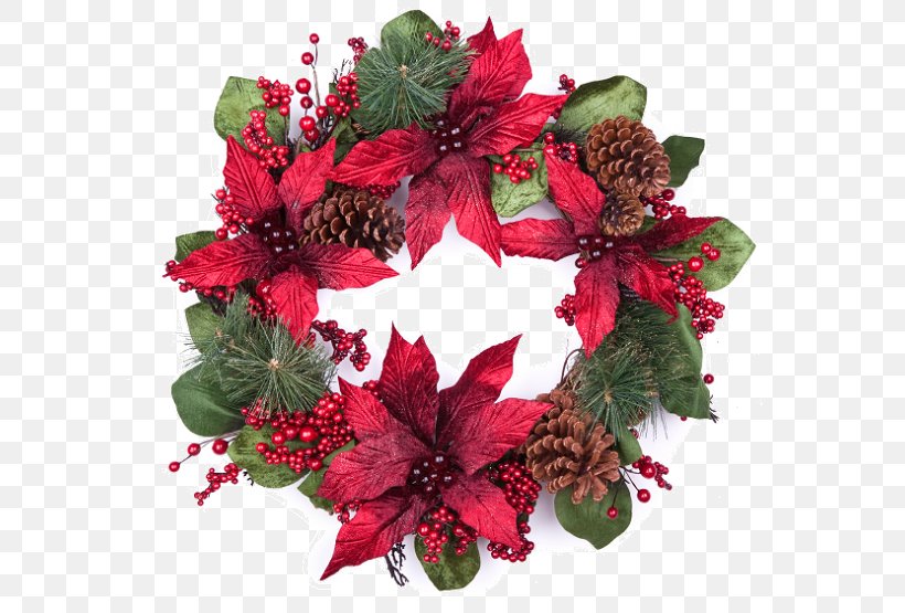 Cut Flowers Wreath IStock Royalty-free, PNG, 600x555px, Cut Flowers, Christmas, Christmas Decoration, Christmas Ornament, Decor Download Free