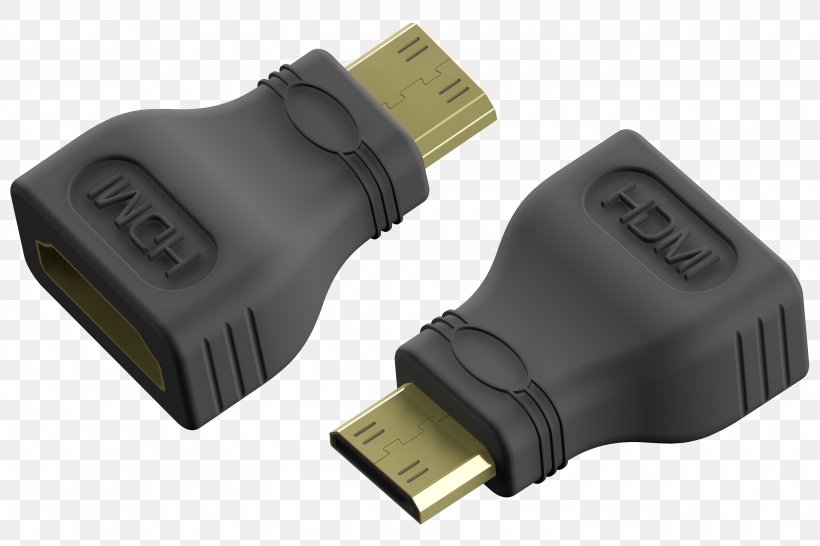 HDMI Adapter Electrical Cable MINI AC Power Plugs And Sockets, PNG, 3000x2000px, Hdmi, Ac Power Plugs And Sockets, Adapter, Cable, Computer Hardware Download Free