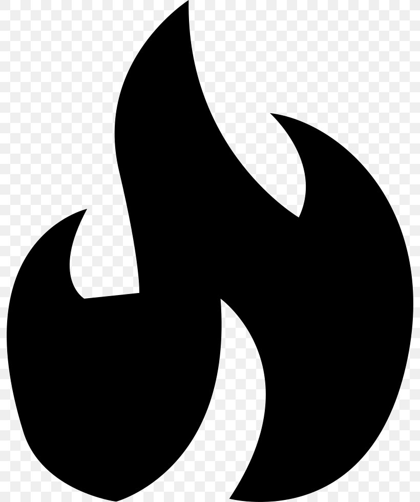 Fire, PNG, 794x980px, Fire, Black And White, Crescent, Logo, Monochrome Download Free