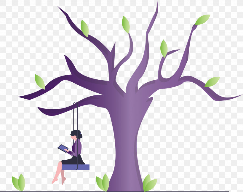 Tree Swing, PNG, 3000x2371px, Tree Swing, Branch, Flower, Leaf, Plant Download Free