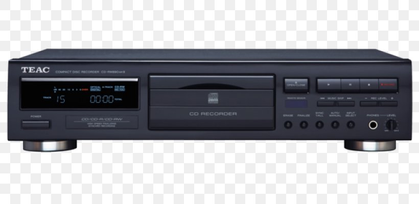 CD-Rekorder Compact Disc TEAC Corporation CD-RW, PNG, 800x400px, Cdrekorder, Audio, Audio Receiver, Cassette Deck, Cd Player Download Free