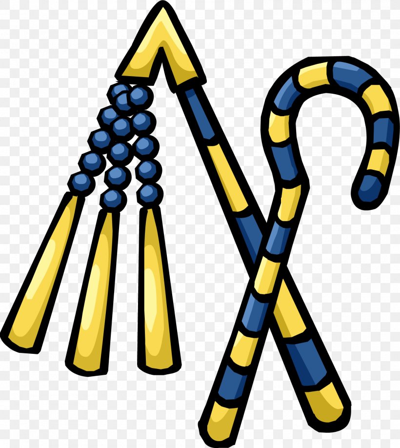 Club Penguin Ancient Egypt Crook And Flail Shepherd's Crook, PNG, 1791x2007px, Club Penguin, Ancient Egypt, Ankh, Artwork, Crook And Flail Download Free