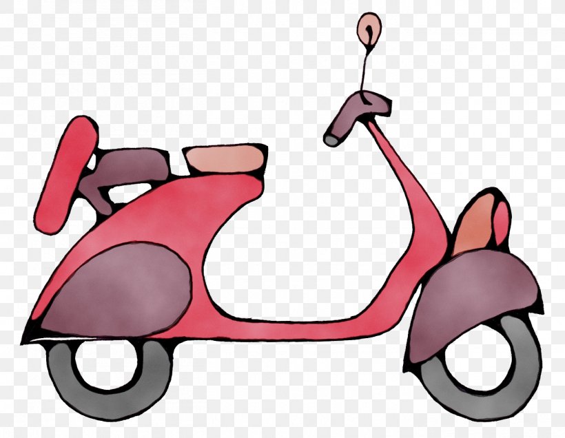 Mode Of Transport Pink Clip Art Cartoon Riding Toy, PNG, 1406x1092px, Watercolor, Cartoon, Mode Of Transport, Paint, Pink Download Free